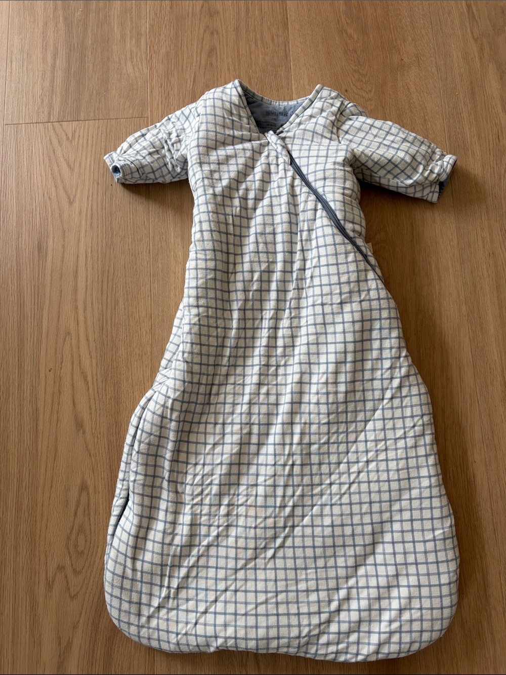 Gunamuna Long Sleeve Swaddle Sleep Sack - Checkmate / 2.5 TOG